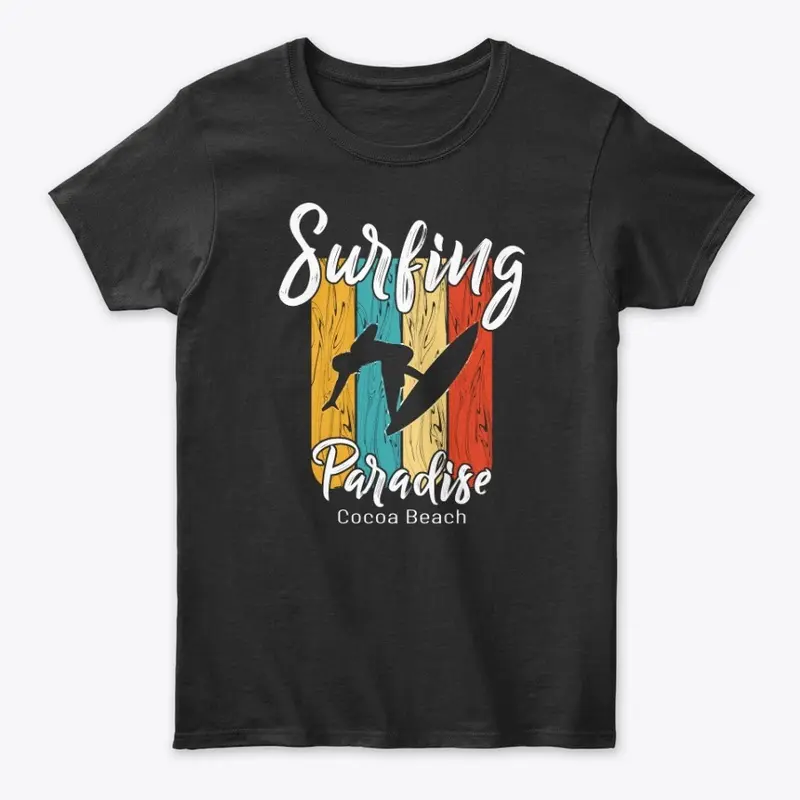 Surfing Paradise Cocoa Beach t shirt